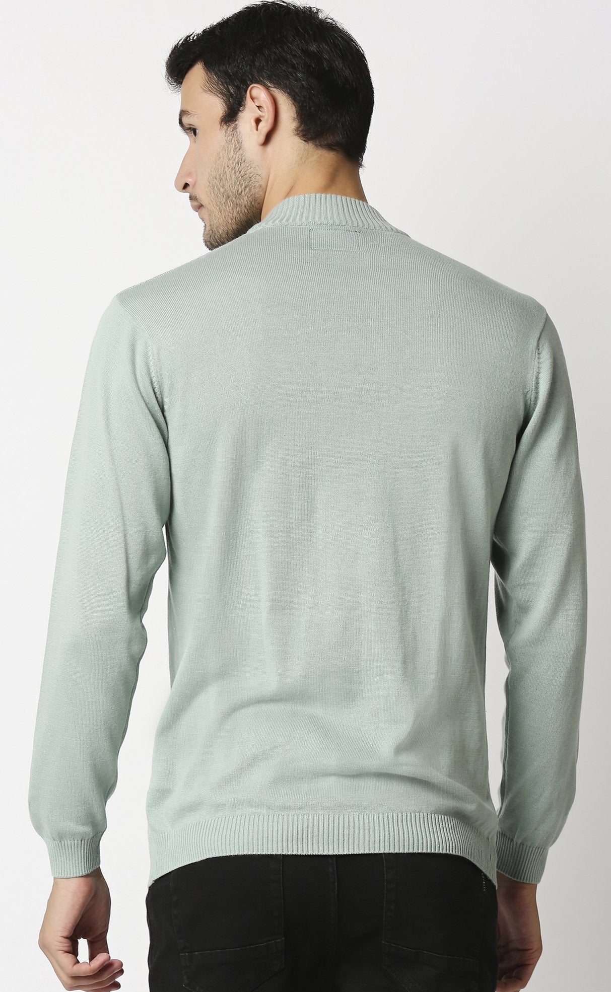 Fostino Tango Teal Green Turtle Neck T-Shirt - Fostino - T-Shirts