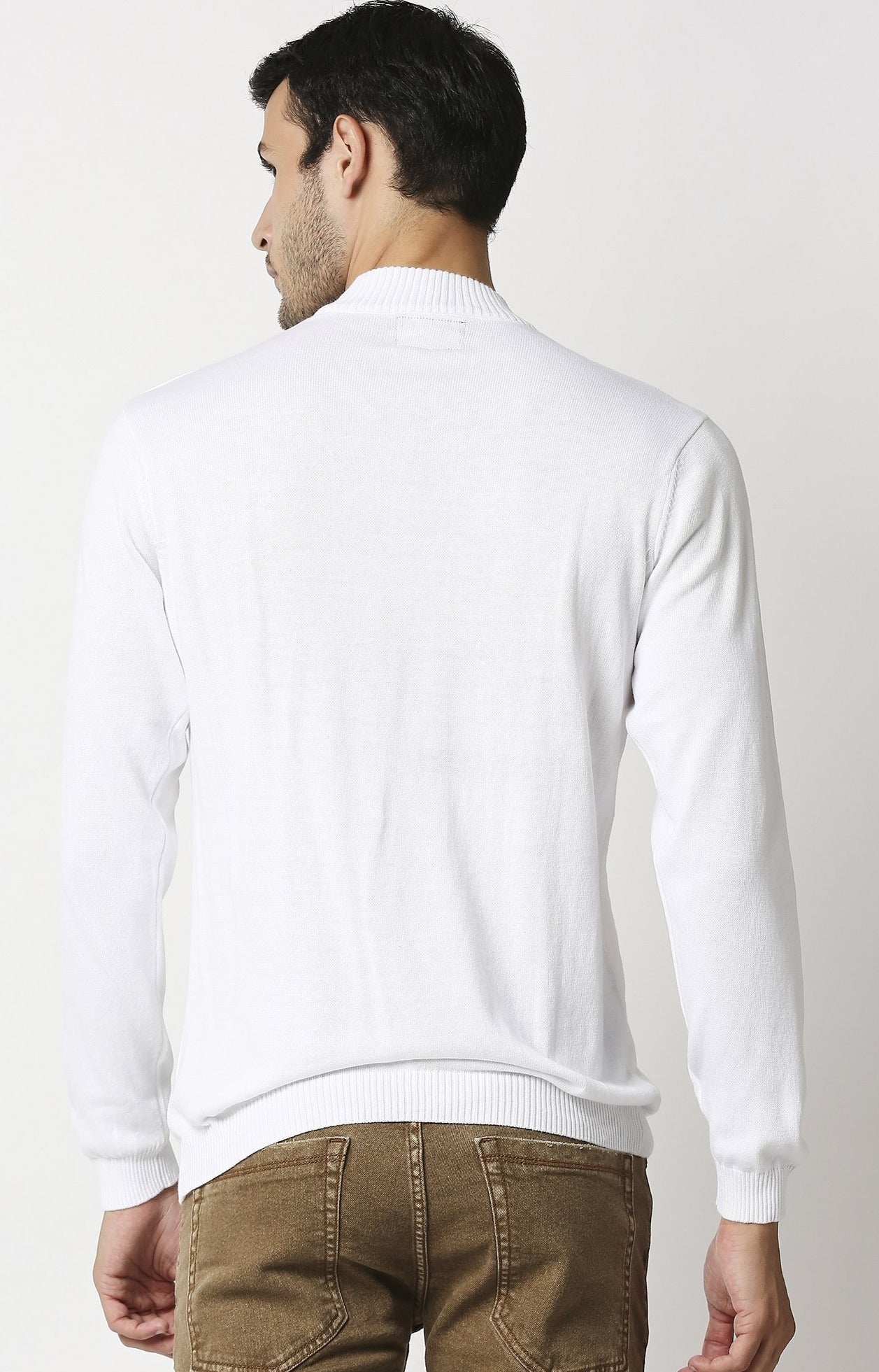Fostino Tango White Turtle Neck T-Shirt - Fostino - T-Shirts