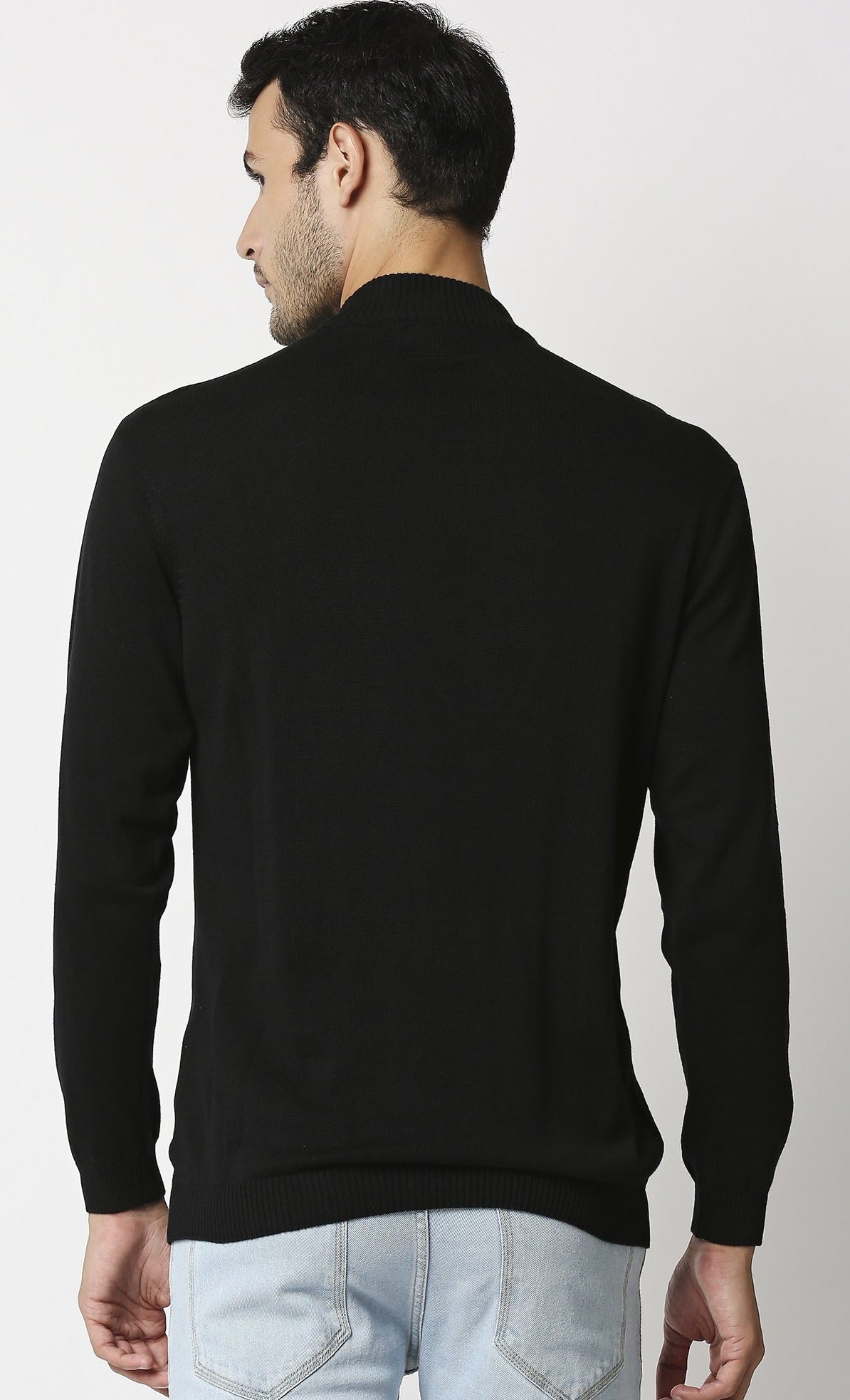 Fostino Tango Black Turtle Neck T-Shirt - Fostino - T-Shirts