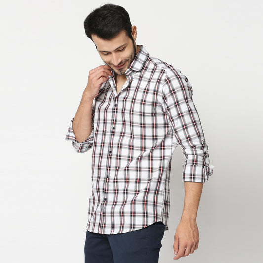 Fostino Flannel Checks Full Sleeves Shirt - Fostino - Shirts & Tops