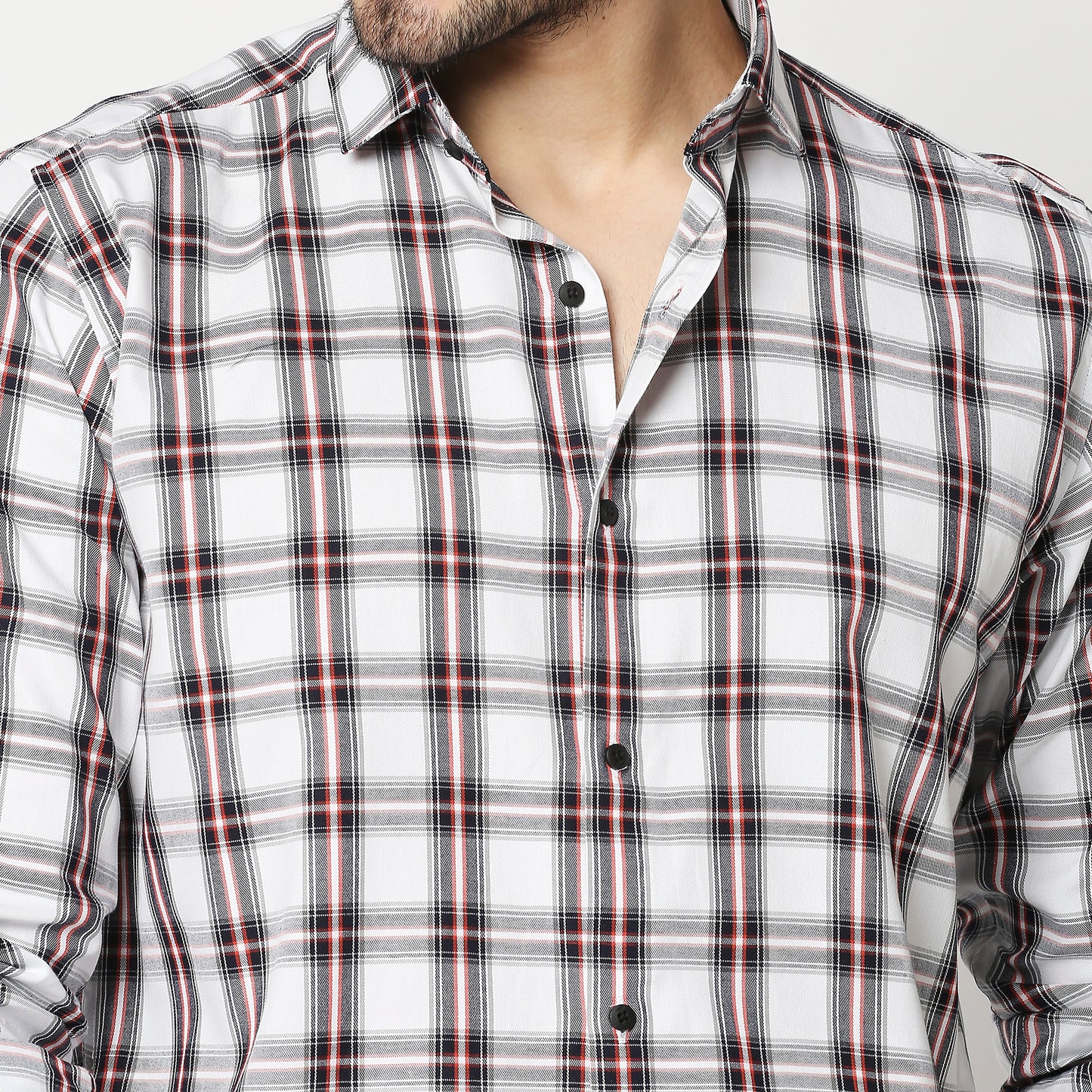 Fostino Flannel Checks Full Sleeves Shirt - Fostino - Shirts & Tops