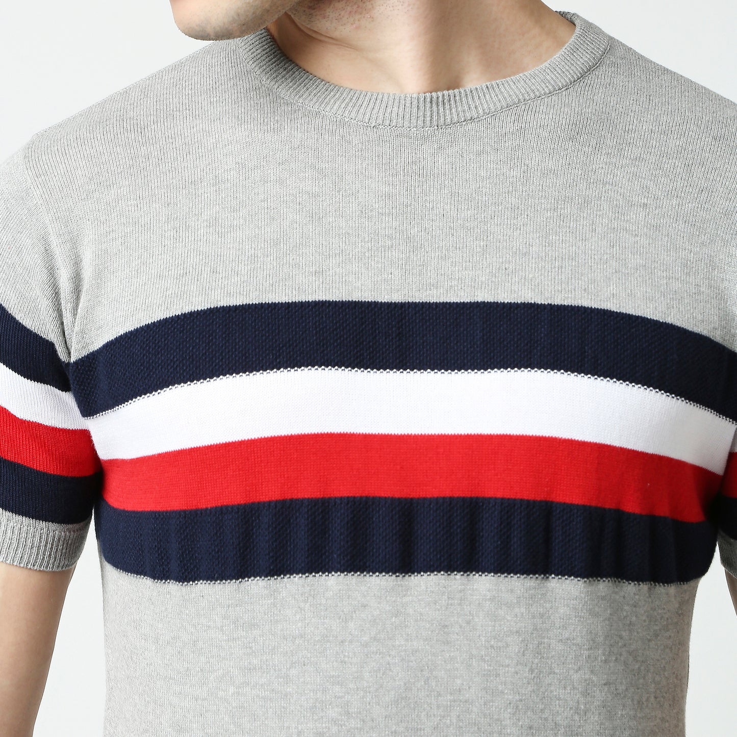 Fostino Transform Crew-Neck T-shirt with Contrast Taping + 2 colors - Fostino - T-Shirts