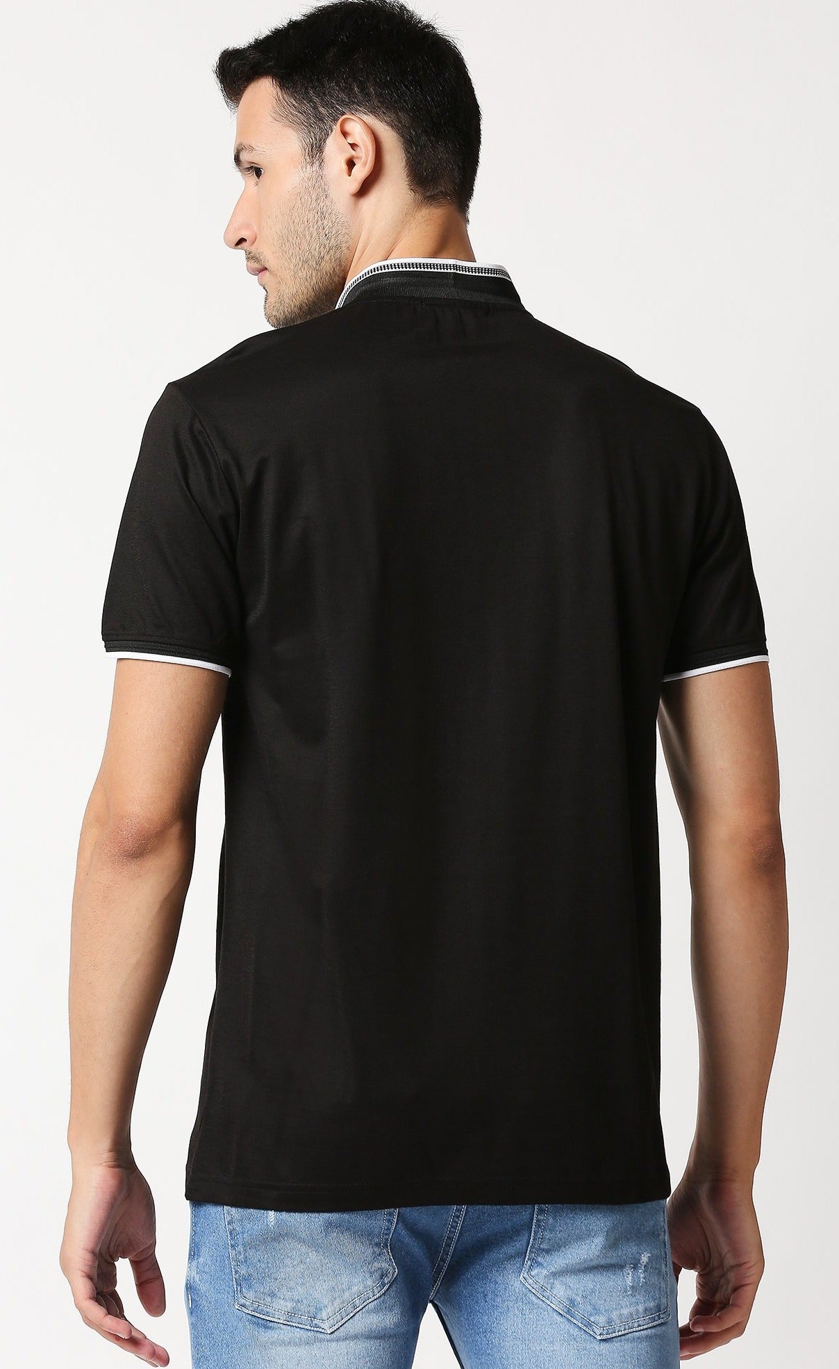 Fostino Zakat Black Polo T-Shirt - Fostino - T-Shirts