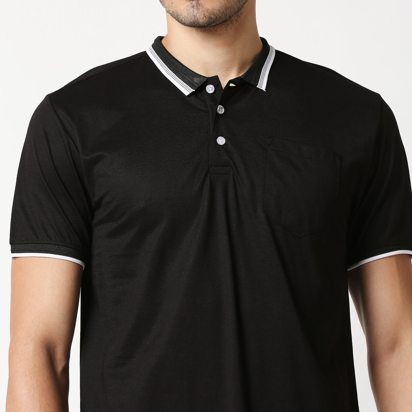 Fostino Zakat Black Polo T-Shirt - Fostino - T-Shirts