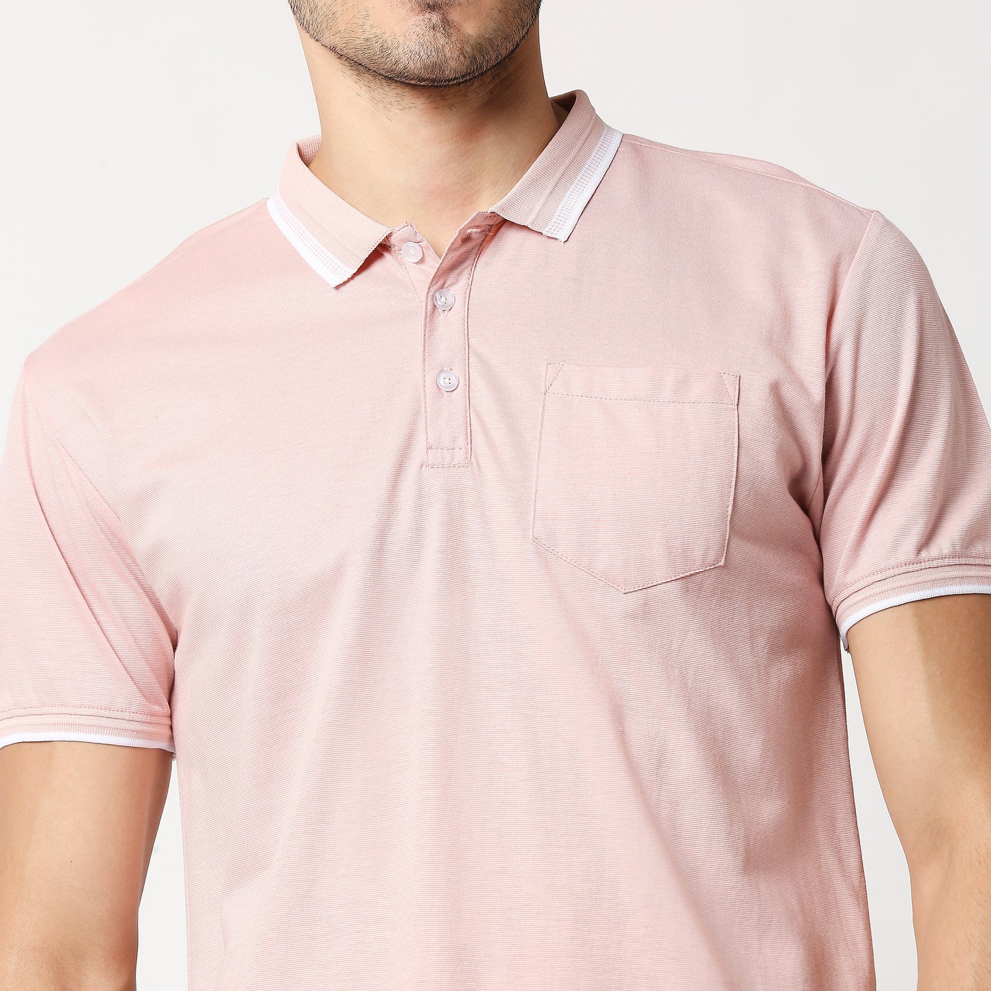 Fostino Zakat Light Pink Polo T-Shirt - Fostino - T-Shirts