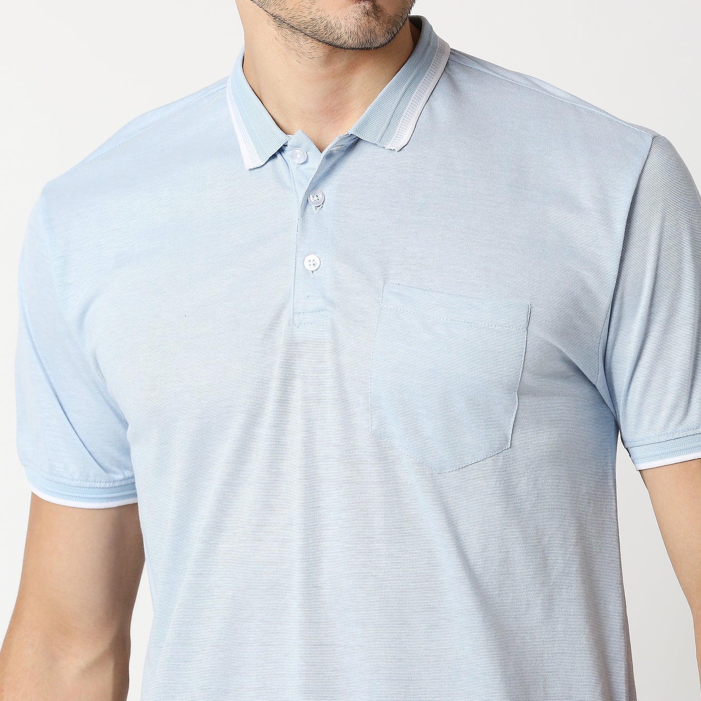 Fostino Zakat Blue Polo T-Shirt - Fostino - T-Shirts