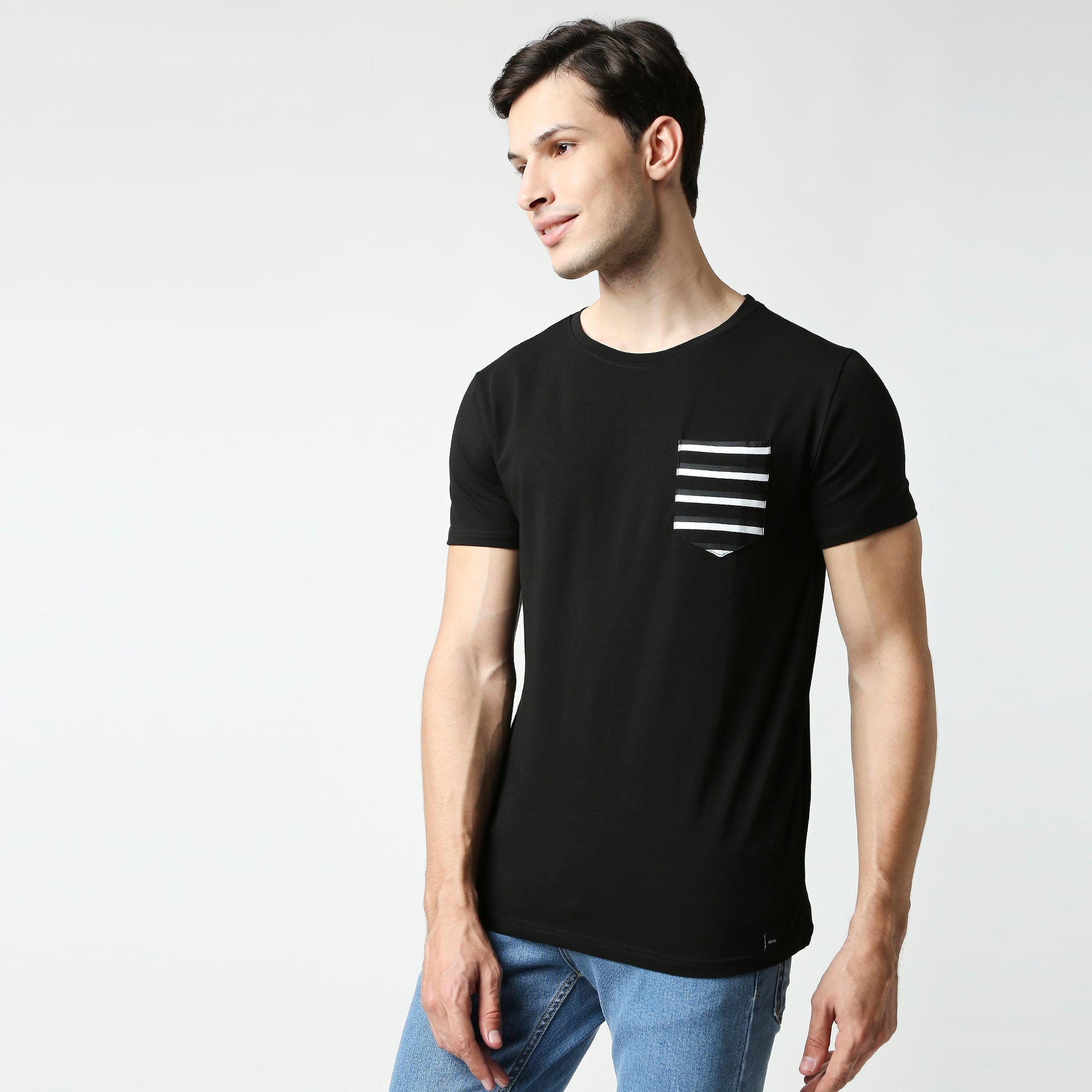 Fostino Zebra crew  neck t-shirt - Fostino - T-Shirts