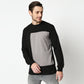 Fostino Black & Grey Pullover Full Sleeves T-Shirt - Fostino - T-Shirts