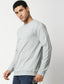 Fostino Vintage Grey Plain Full Sleeves Tshirt - Fostino Shirts & Tops