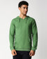 Fostino Green Plain Full Sleeves Hoodies - Fostino Shorts