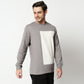 Fostino Grey & White Pullover Full Sleeves T-Shirt - Fostino - T-Shirts