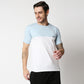 Fostino P1004 crew neck half & half t-shirt +2 colors - Fostino - T-Shirts