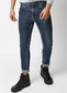 Fostino Dark Blue Washed Jeans - Fostino Pants