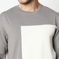 Fostino Grey & White Pullover Full Sleeves T-Shirt - Fostino - T-Shirts
