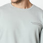 Fostino Ash Blue Pullover Full Sleeves T-Shirt - Fostino - T-Shirts