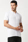 Fostino Alpha Knitted White Polo T-Shirt - Fostino - T-Shirts