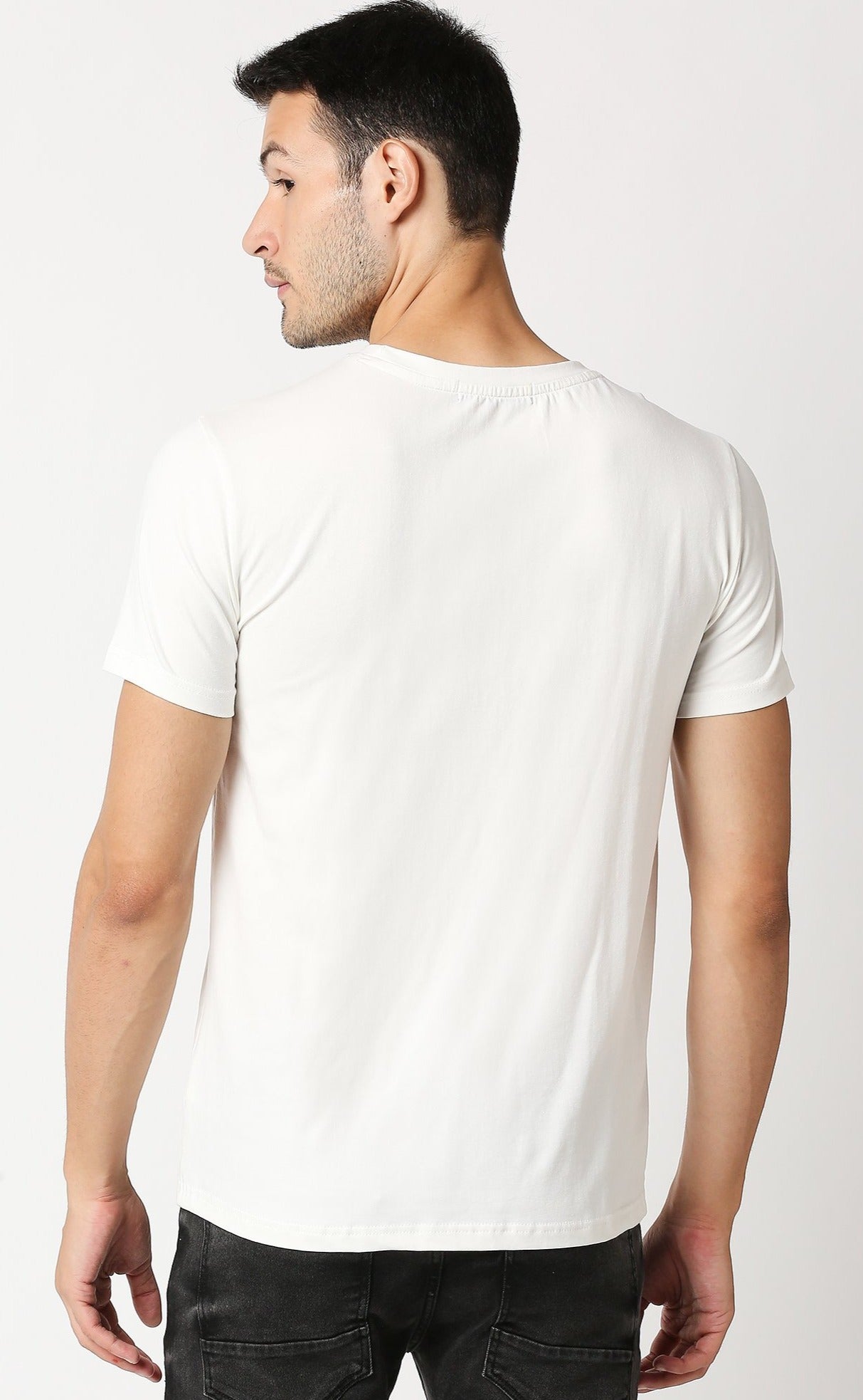 Fostino Auckland White Round Neck T-Shirt - Fostino - T-Shirts