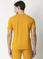 Fostino Beijing Mustard Round Neck T-Shirt - Fostino - T-Shirts