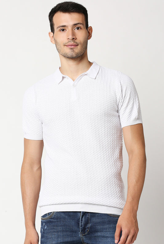 Fostino Beta White Polo T-Shirt - Fostino - T-Shirts