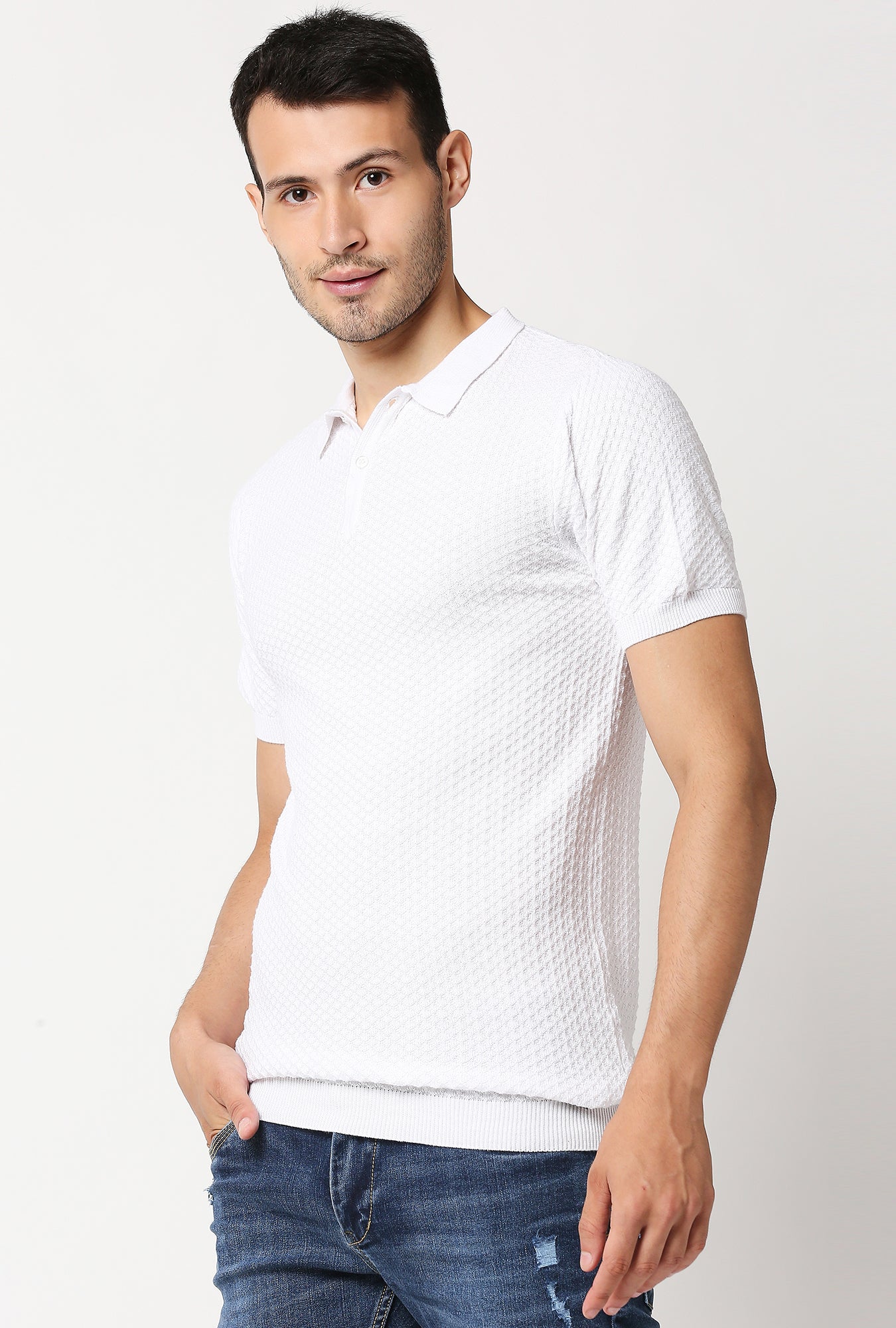 Fostino Beta White Polo T-Shirt - Fostino - T-Shirts
