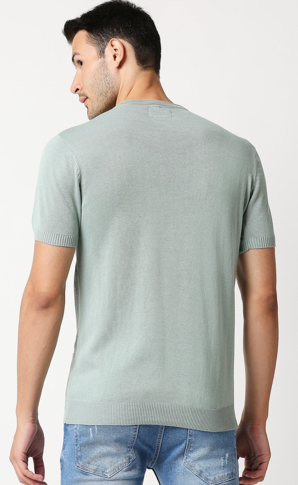 Fostino Escape Green Round Neck T-Shirt - Fostino - T-Shirts
