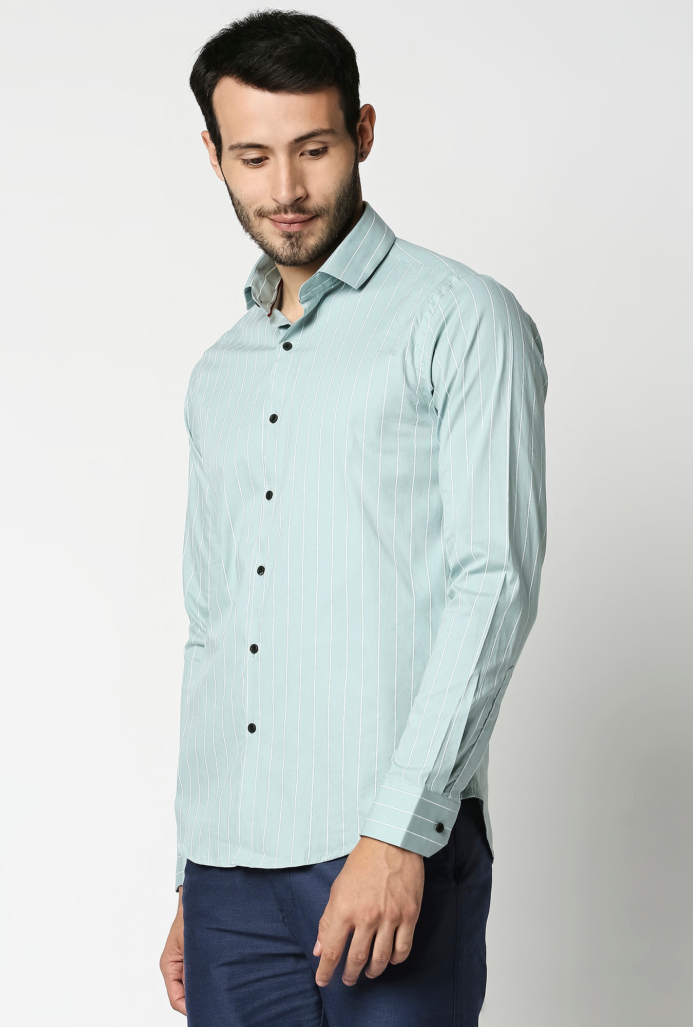 Fostino Stripes Pista Full Sleeves Shirt - Fostino - Shirts