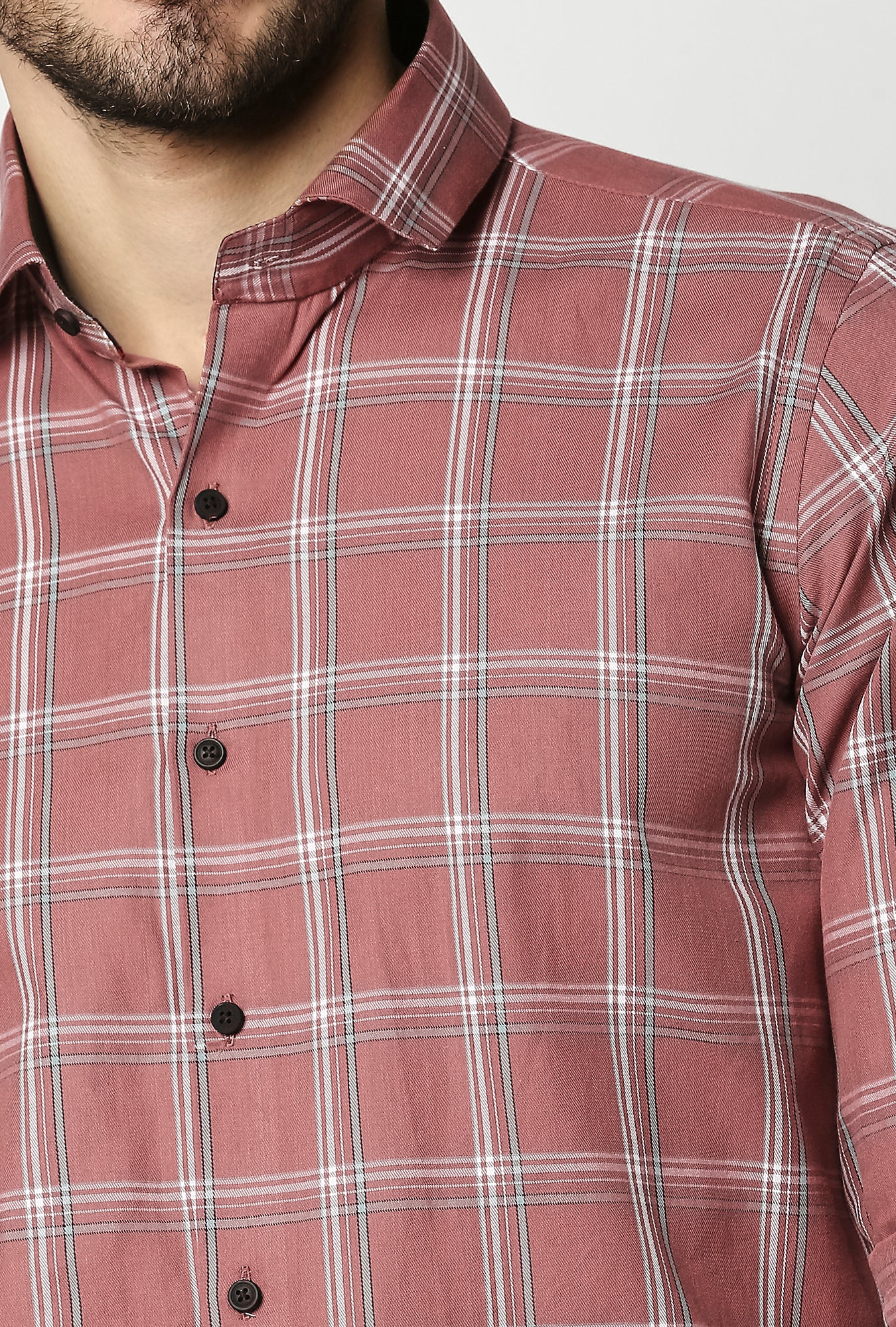 Fostino Checks Red Full Sleeves Shirt - Fostino - Shirts