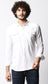 Fostino White Double Pocket Full Sleeves Casual Shirt - Fostino - Shirts