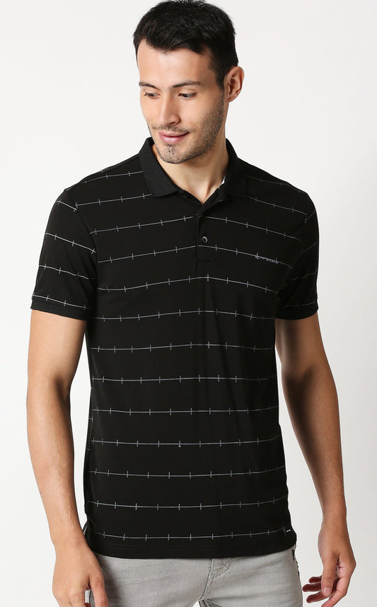 Fostino Jacob Black Polo T-Shirt - Fostino - T-Shirts