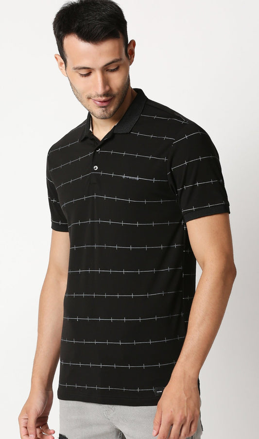 Fostino Jacob Black Polo T-Shirt - Fostino - T-Shirts