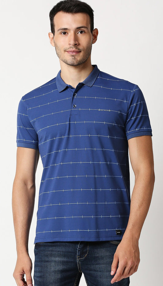 Fostino Jacob Blue Polo T-Shirt - Fostino - T-Shirts