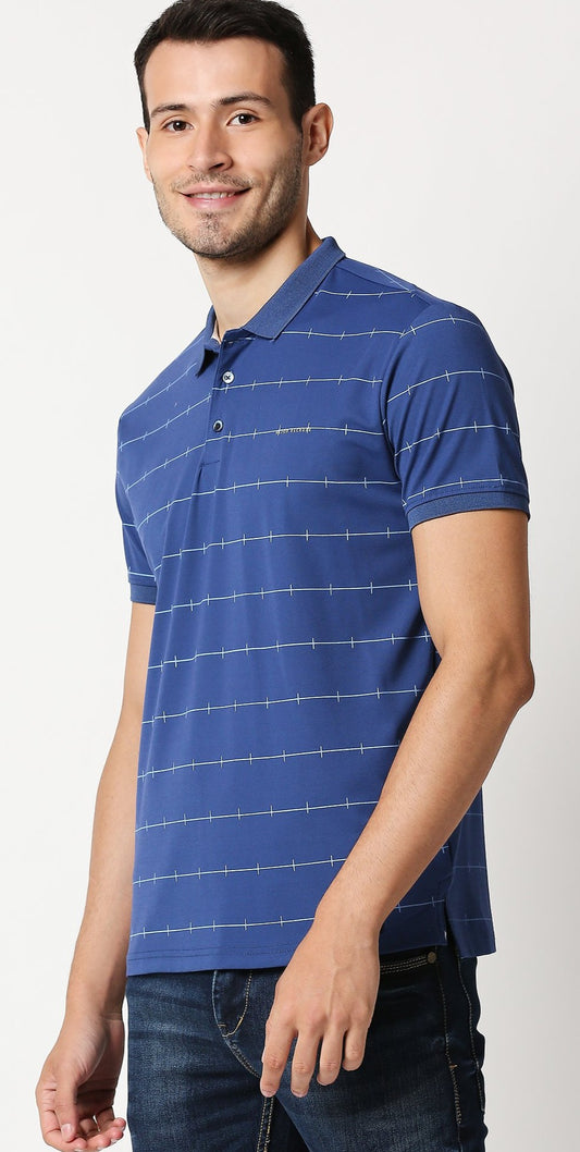 Fostino Jacob Blue Polo T-Shirt - Fostino - T-Shirts