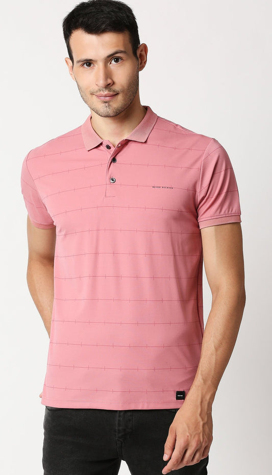 Fostino Jacob Pink Collar T-Shirt - Fostino - T-Shirts