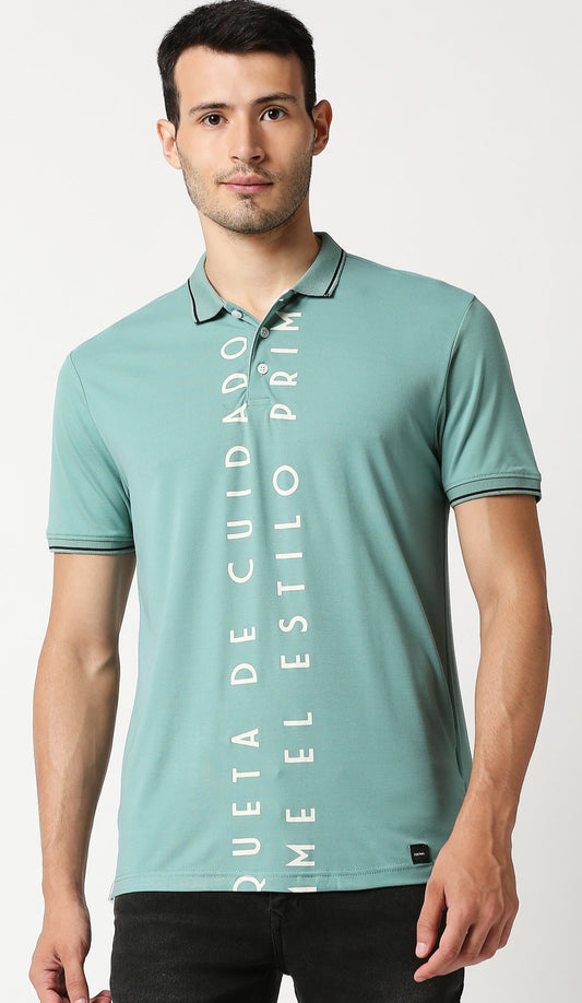 Fostino Mecca Green Polo T-Shirt - Fostino - T-Shirts