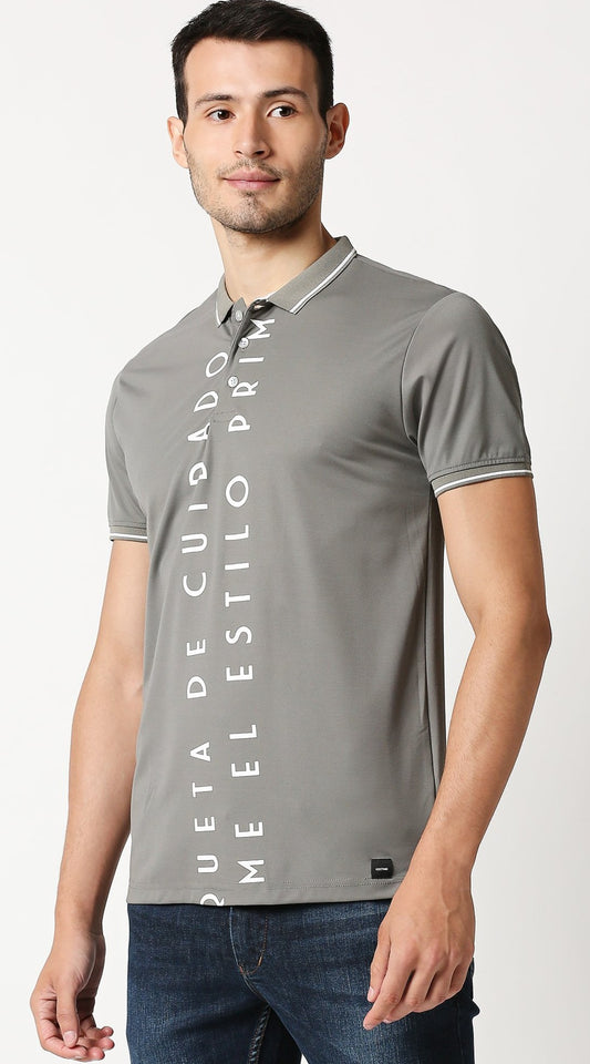 Fostino Mecca dark Grey Polo T-Shirt - Fostino - T-Shirts