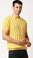 Fostino Alpha Knitted Yellow Polo T-Shirt - Fostino - T-Shirts