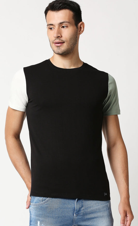 Fostino Nelson Black Round Neck T-Shirt - Fostino - T-Shirts