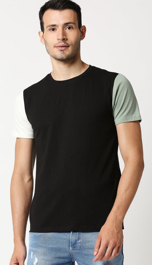 Fostino Nelson Black Round Neck T-Shirt - Fostino - T-Shirts