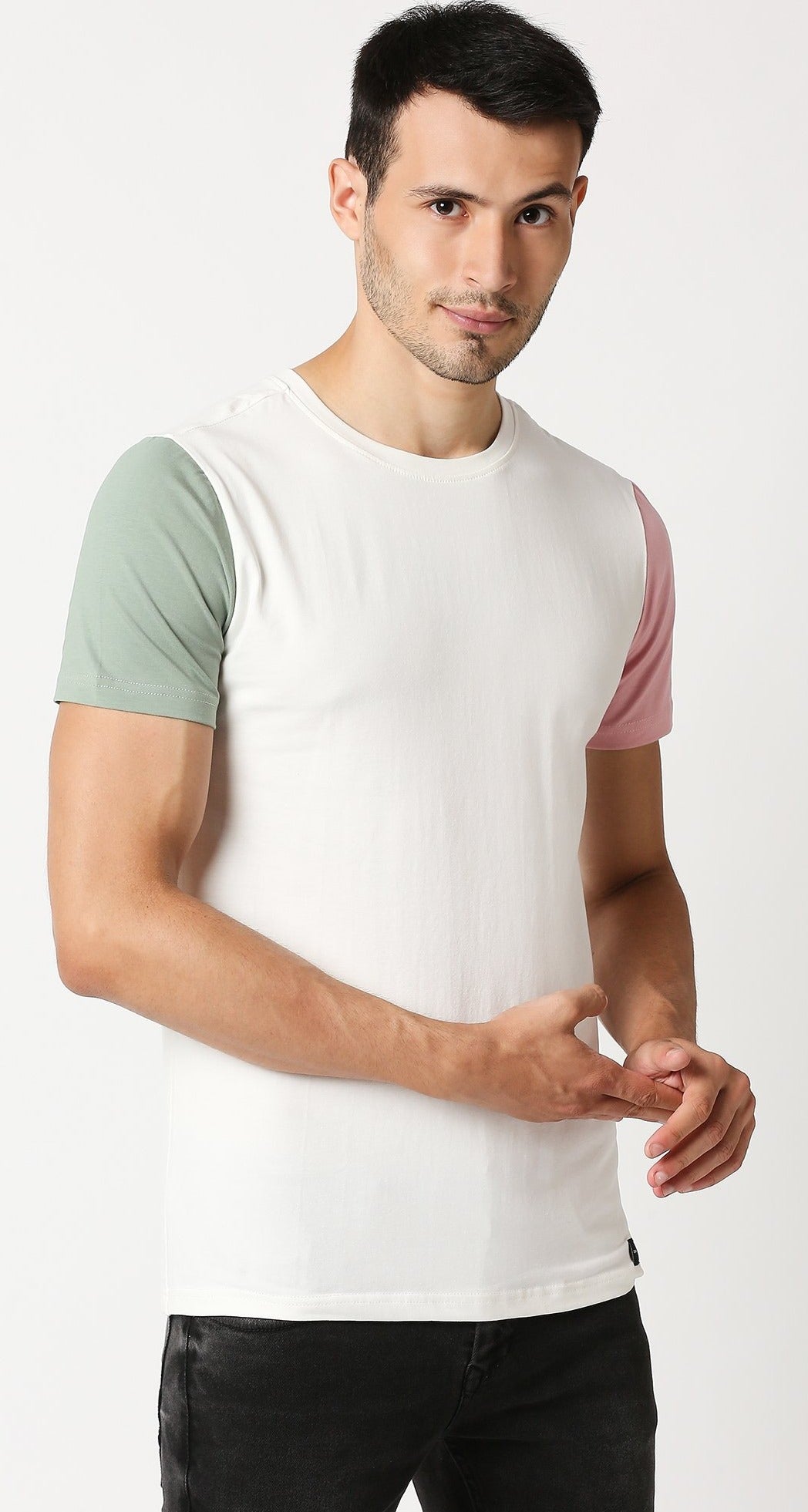 Fostino Nelson White Round Neck T-Shirt - Fostino - T-Shirts