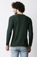 Fostino Dark Green Kintted Full Sleeves T-shirt with Piping - Fostino - T-Shirts
