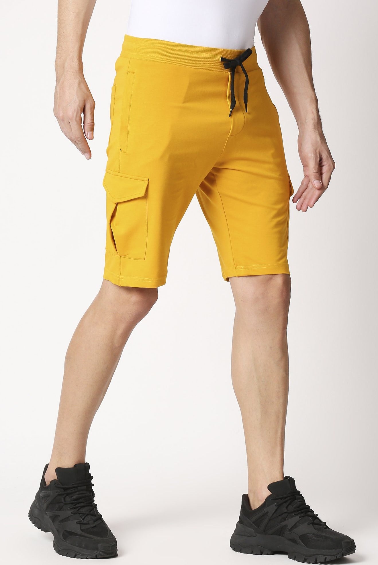 Fostino Victory Yellow Cargo Short - Fostino - Shorts