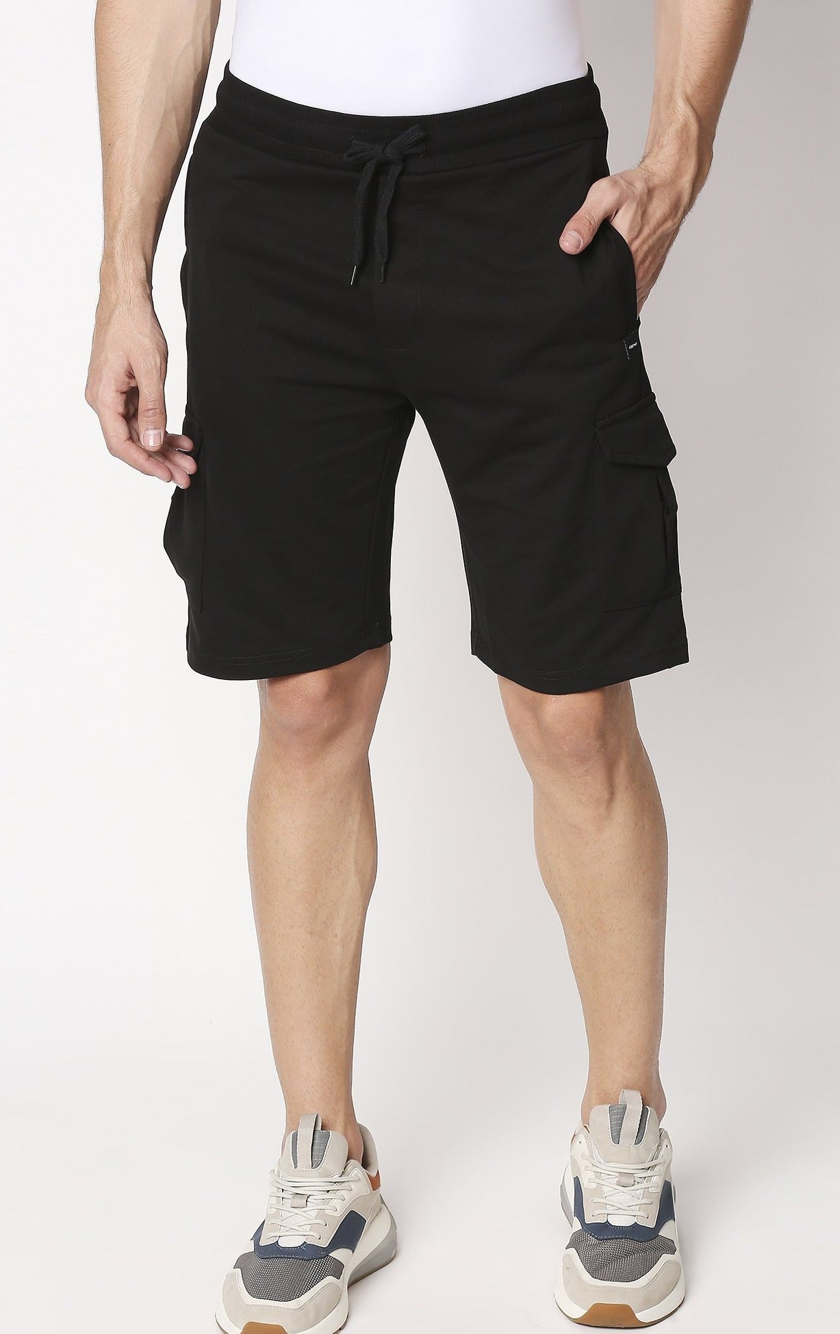 Fostino Victory Black Cargo Short - Fostino - Shorts