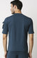 Fostino Ibu Blue Round Neck T-Shirt with Pocket on Arms Sleeves - Fostino - T-Shirts