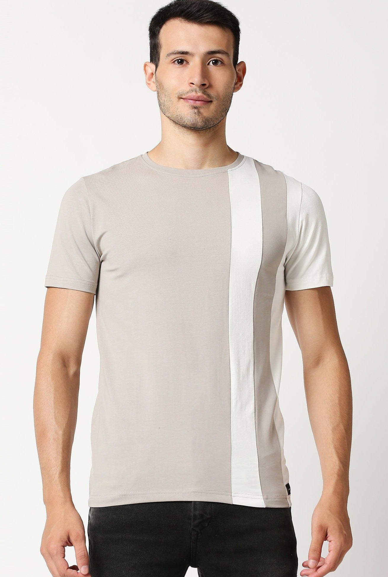 Fostino Salford Grey Round Neck T-Shirt - Fostino - T-Shirts