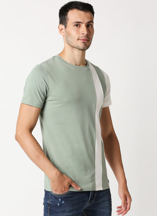 Fostino Salford Green Round Neck T-Shirt - Fostino - T-Shirts