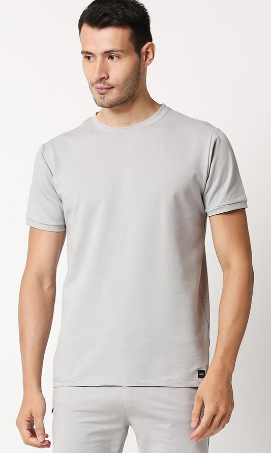 Fostino Shanghai Grey Round Neck T-Shirt - Fostino - T-Shirts