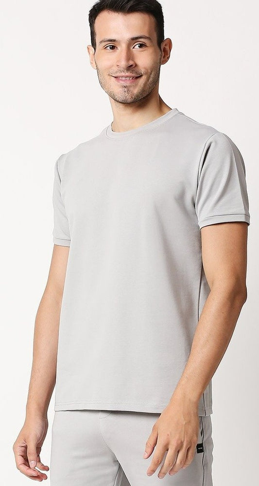 Fostino Shanghai Grey Round Neck T-Shirt - Fostino - T-Shirts