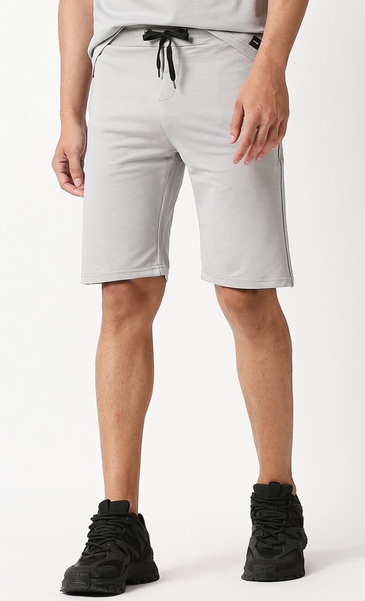 Fostino Shanghai Plain Grey Short - Fostino - Shorts