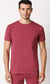 Fostino Shanghai Dark Pink Round Neck T-Shirt - Fostino - T-Shirts