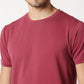 Fostino Shanghai Dark Pink Round Neck T-Shirt - Fostino - T-Shirts